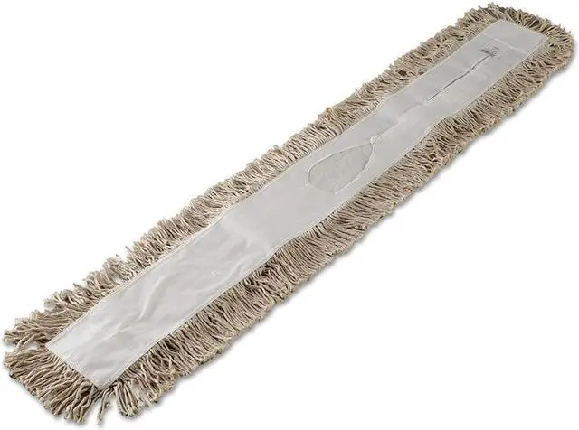 Alt view image 10 of 12 - Boardwalk Mop Head Dust Cotton 48 x 3 White 1048