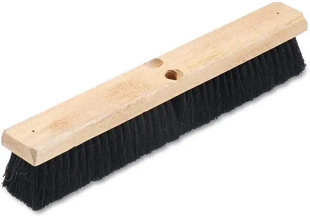 Alt view image 4 of 18 - Boardwalk Floor Brush Head 2 1/2" Black Tampico Fiber 18" 20218