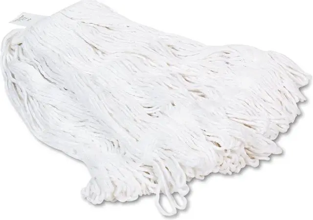 Alt view image 5 of 20 - Boardwalk Pro Loop Web/Tailband Wet Mop Head Rayon 24oz White 424REA