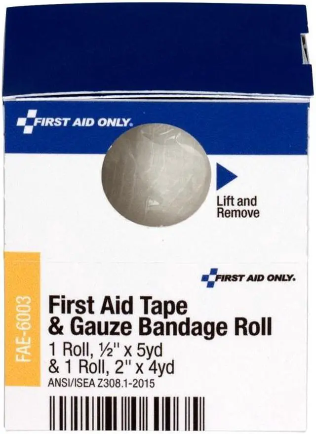 Alt view image 10 of 11 - First Aid Only First Aid,Gauze Pd/Tpe,Be FAE6003
