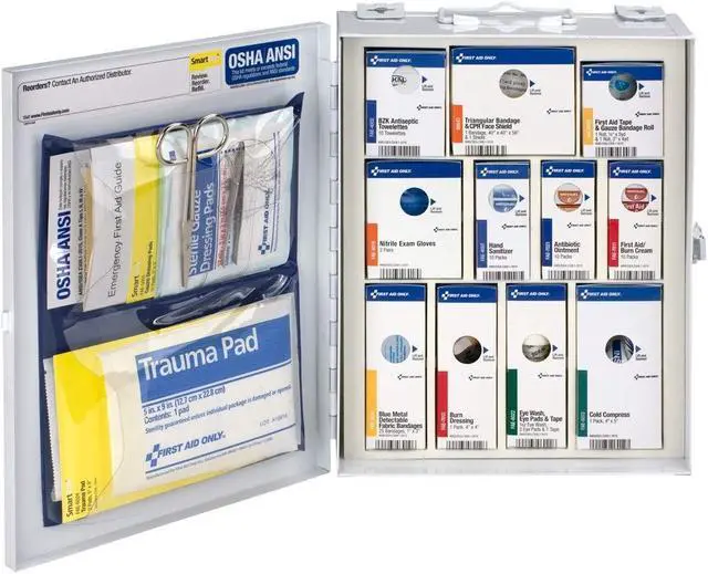 Alt view image 14 of 19 - Smartcompliance Food Service Cabinet W/O Medications For 25 People, 94 Pieces