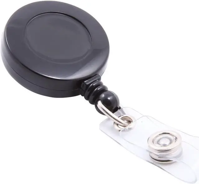 Alt view image 9 of 17 - Baumgartens Card Reel with Belt Clip Extends 30" Black 68824