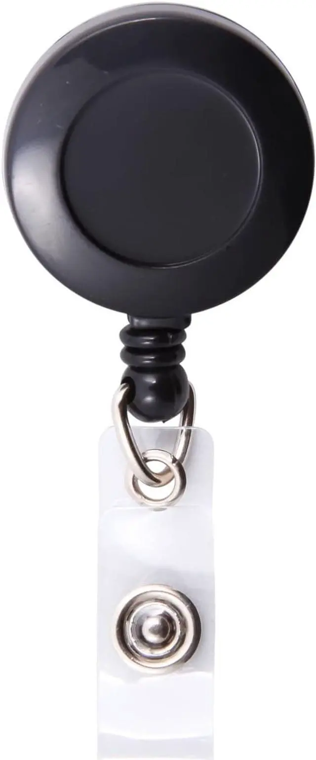Alt view image 10 of 17 - Baumgartens Card Reel with Belt Clip Extends 30" Black 68824