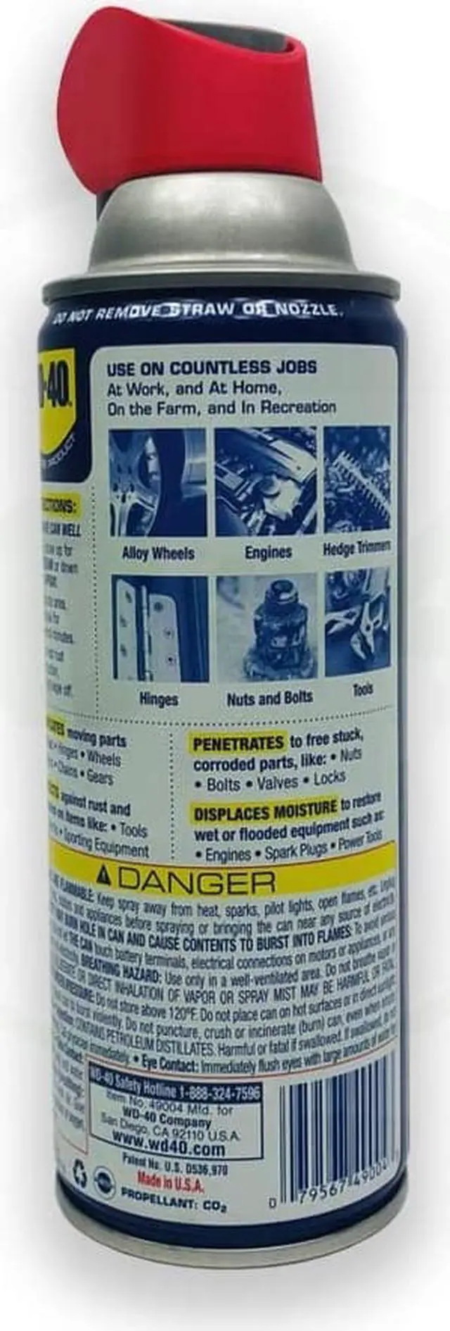 Alt view image 9 of 20 - WD-40 Company Smart Straw Spray Lubricant 11 oz Aerosol Can 490040EA