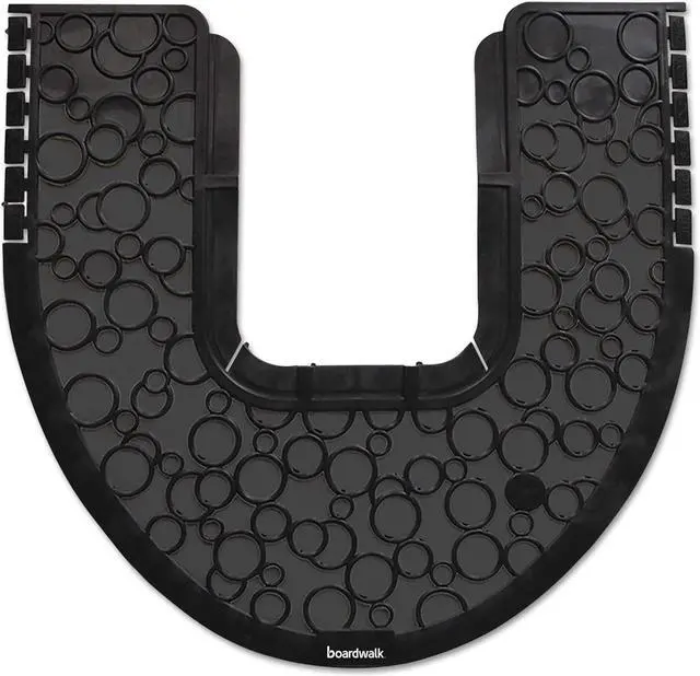 Alt view image 11 of 12 - Commode Mat 2.0, Absorbant, Rubber, 22 x 22, Black, 6/Carton CMBB