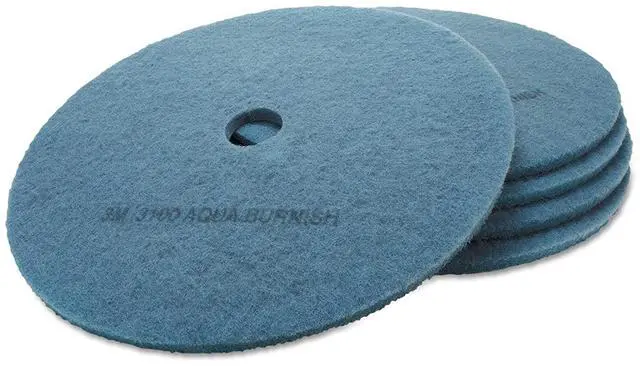 Alt view image 8 of 9 - 3M Corporation MCO 20264 3100 Hi-Spd Flr Burnish Pad 27In Aqua 5