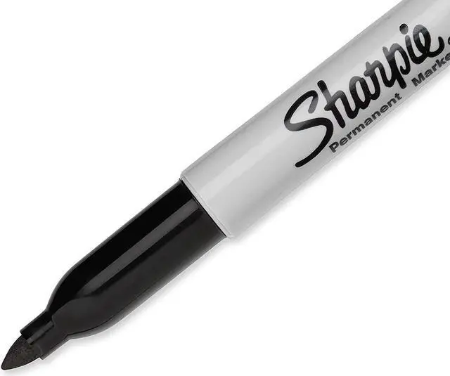 Alt view image 3 of 6 - Sharpie Permanent Markers, Fine Point, Black, 36 Count