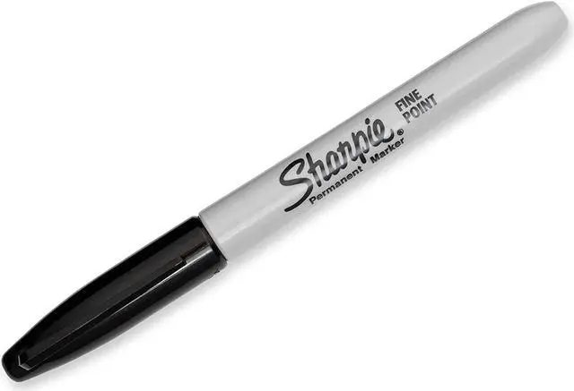 Alt view image 2 of 6 - Sharpie Permanent Markers, Fine Point, Black, 36 Count