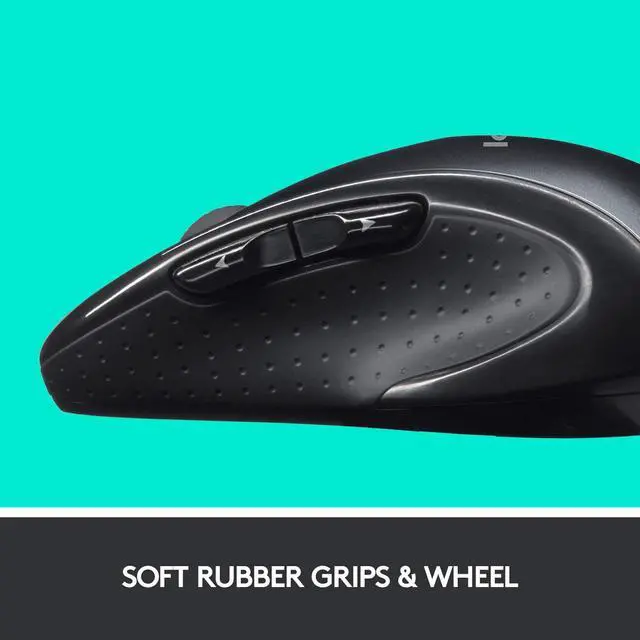 Alt view image 2 of 7 - Logitech M510 Wireless Computer Mouse – Comfortable Shape with USB Unifying Receiver, with Back/Forward Buttons and Side-to-Side Scrolling, Dark Gray