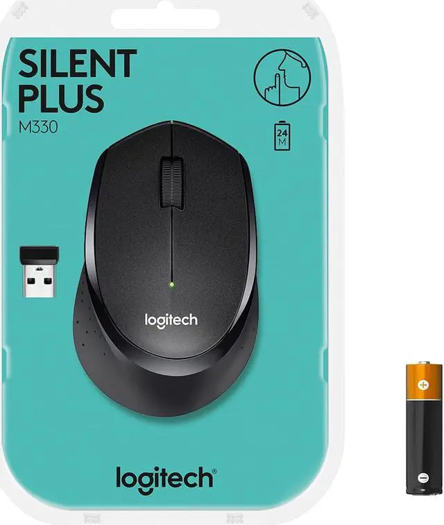 Alt view image 7 of 7 - Logitech M330 Silent Plus Wireless Mouse, Black