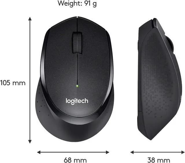 Alt view image 6 of 7 - Logitech M330 Silent Plus Wireless Mouse, Black
