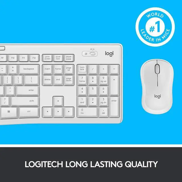Alt view image 3 of 7 - Logitech MK295 Wireless Mouse & Keyboard Combo with SilentTouch Technology.