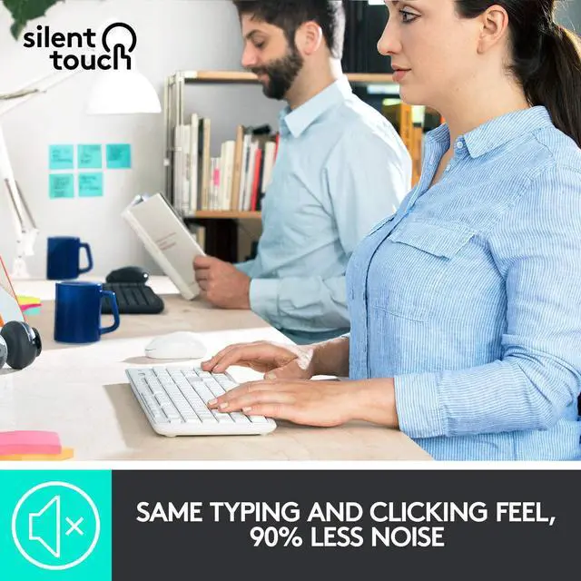 Alt view image 2 of 7 - Logitech MK295 Wireless Mouse & Keyboard Combo with SilentTouch Technology.