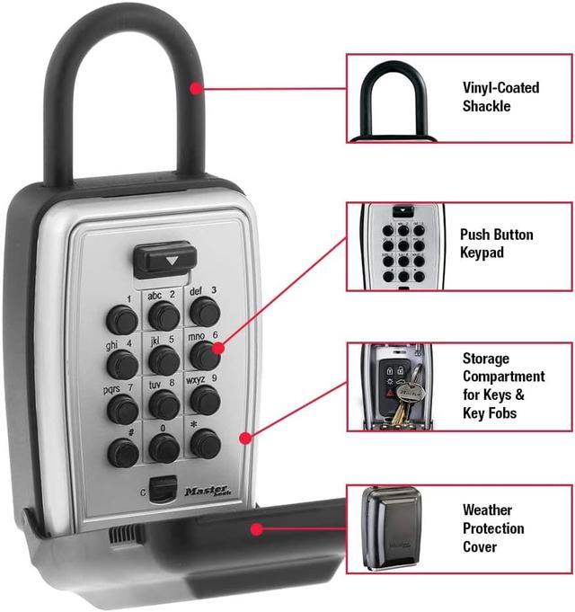 Master Lock Portable Push Button Lock Box - 5422D