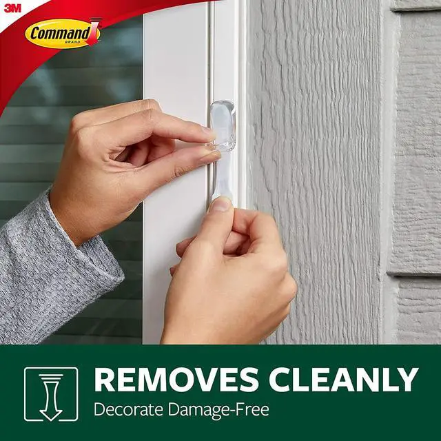 Alt view image 5 of 7 - Command Outdoor Rope Light Clips, Clear, Decorate Damage-Free