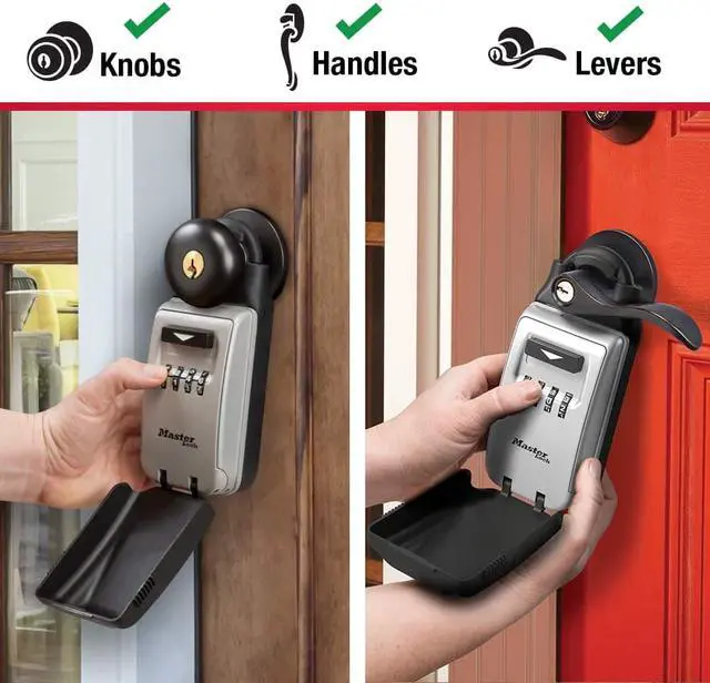 Alt view image 6 of 7 - Master Lock Portable Lock Box with Adjustable Shackle, 5420D 6 Key Capacity