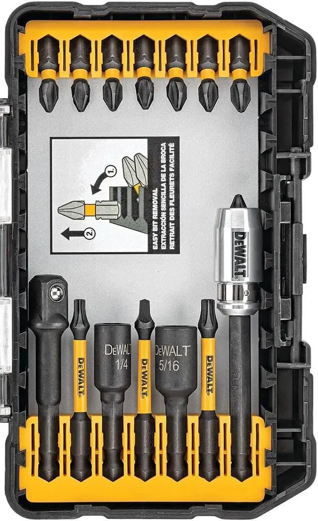 Alt view image 2 of 3 - DEWALT Screwdriver Bit Set, Impact Ready, 40-Piece