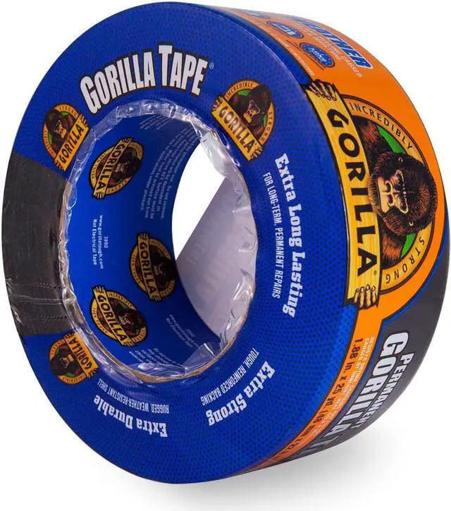Alt view image 4 of 7 - Gorilla  Weather Tape, 1.88 in. x 25 yd (48 mm x 22.8 m) 1-Pack, Black