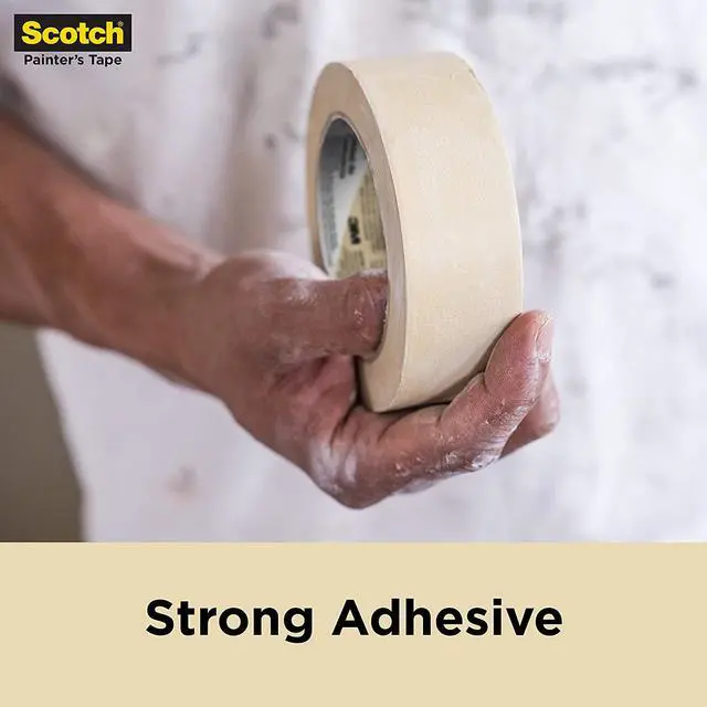 Alt view image 3 of 6 - Scotch Contractor Grade 2020 Masking Tape, 0.94 in. x 60.1 yd. (24mm x 55m), 6 Rolls (360 yards/330m total)