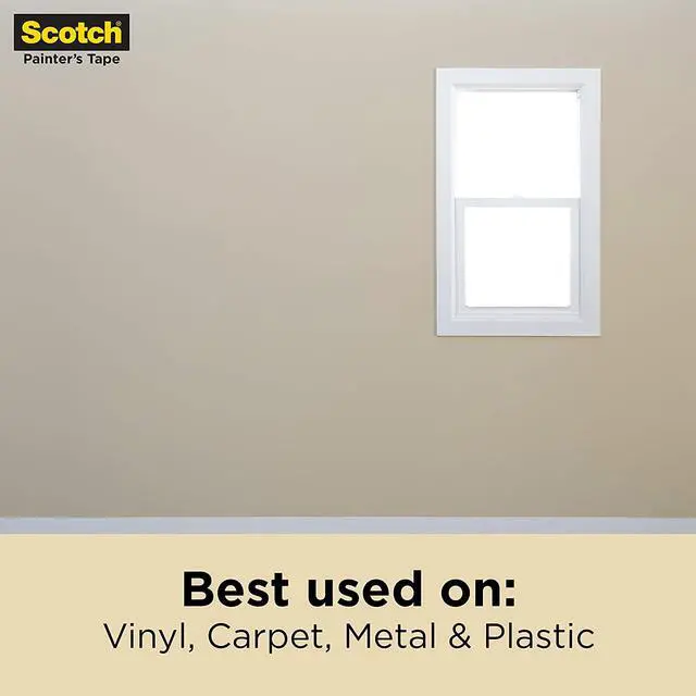 Alt view image 2 of 6 - Scotch Contractor Grade 2020 Masking Tape, 0.94 in. x 60.1 yd. (24mm x 55m), 6 Rolls (360 yards/330m total)