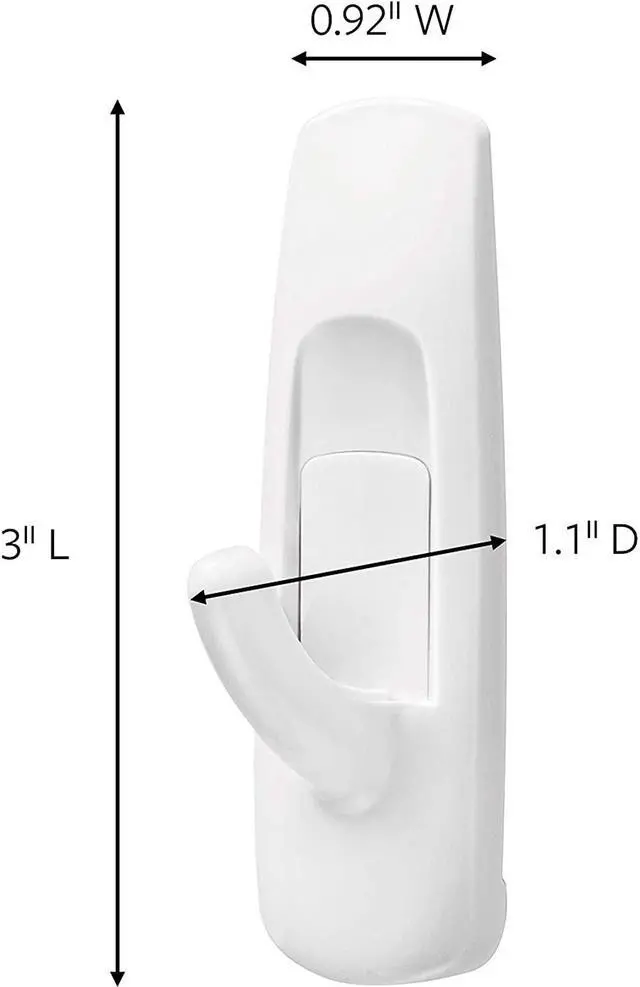 Alt view image 2 of 7 - Command Medium Utility Hooks Mega Pack, White, 20-Hooks, 24-Strips