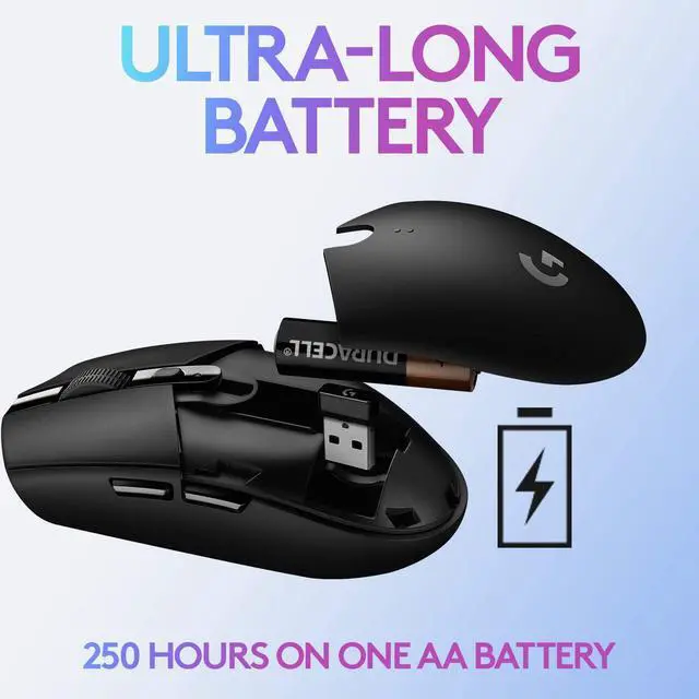 Alt view image 7 of 7 - Logitech G305 LIGHTSPEED Wireless Gaming Mouse, 12,000 DPI, PC/Mac - White