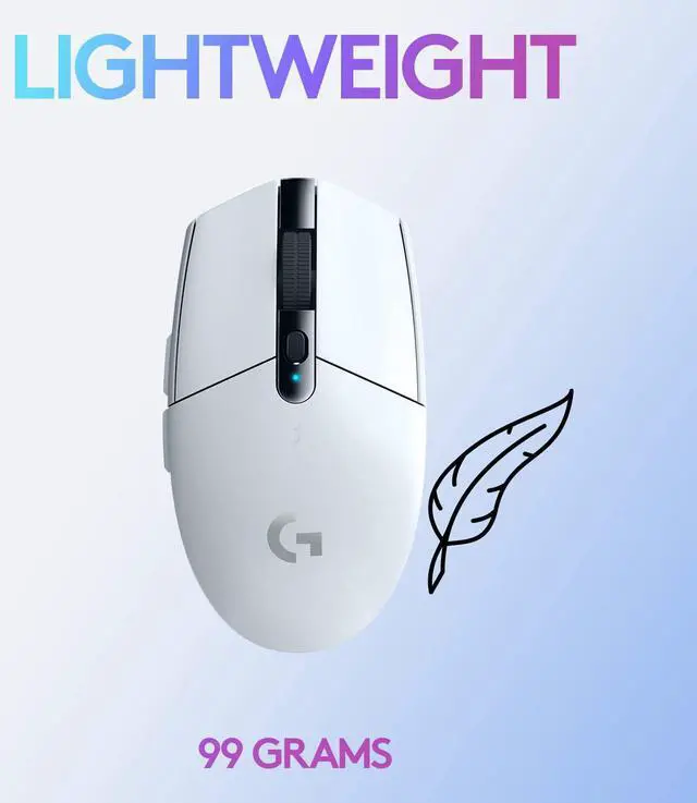 Alt view image 6 of 7 - Logitech G305 LIGHTSPEED Wireless Gaming Mouse, 12,000 DPI, PC/Mac - White