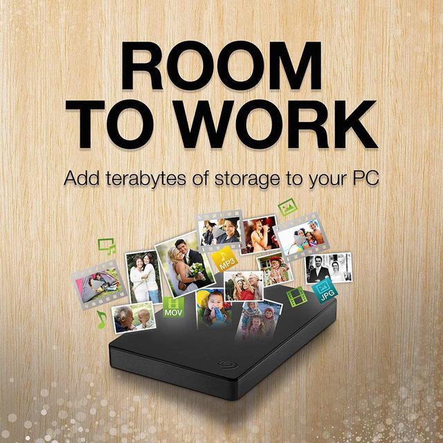 Alt view image 10 of 20 - Seagate Portable 1TB External Hard Drive HDD - USB 3.0 for PC Laptop and Mac (STGX1000400)