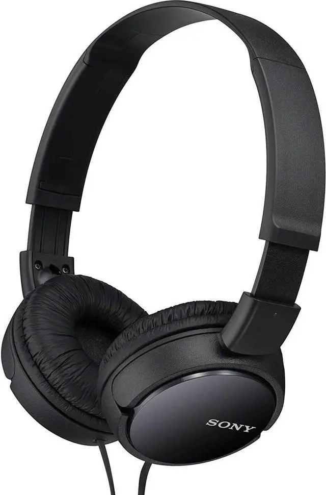 Alt view image 4 of 5 - Sony On-Ear Headphones with Microphone (Black)