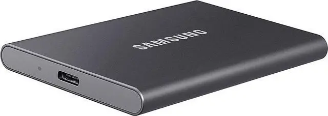 Alt view image 4 of 6 - SAMSUNG SSD T7 Portable External Solid State Drive 1TB, Gray
