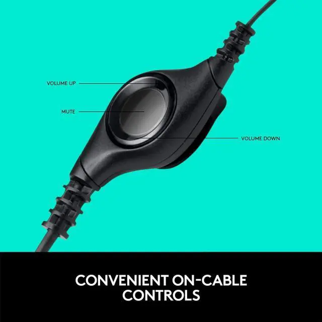 Alt view image 4 of 6 - Logitech USB Wired Headset with Noise Cancelling Microphone