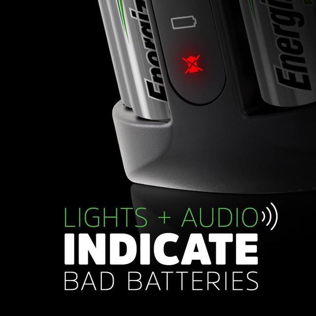 Alt view image 5 of 7 - Energizer AA and AAA Battery Charger with 4 AA NiMH Rechargeable Batteries