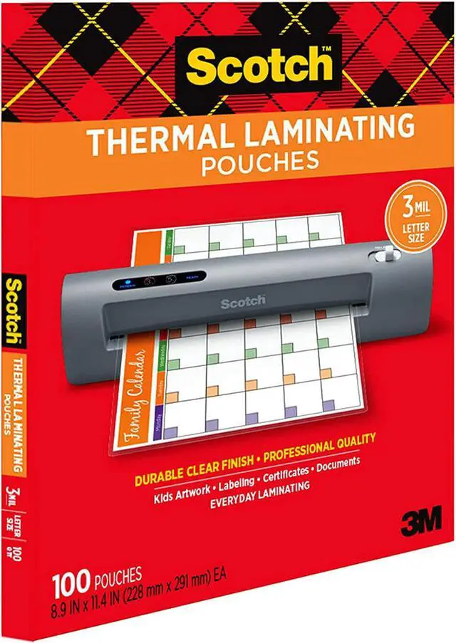 Alt view image 6 of 7 - Scotch Thermal Laminating Pouches, 8.9 x 11.4 Inches, Letter Size Sheets, 100 Count - Pack of 1