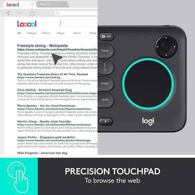 Alt view image 5 of 6 - Logitech K600 TV - TV Keyboard with Integrated Touchpad and D-Pad Compatible with Smart TV