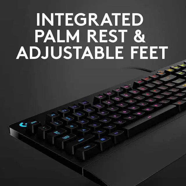 Alt view image 3 of 7 - Logitech Prodigy RGB Wired Gaming Keyboard & 16,000 DPI High Performance Wired Gaming Mouse