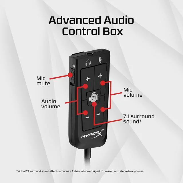 Alt view image 3 of 6 - HyperX Cloud II Wired Gaming Headset (Black & Red)