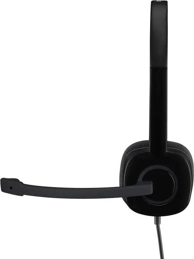 Alt view image 2 of 6 - Logitech H151 Stereo Headset with Boom Microphone - 3.5mm Audio Jack