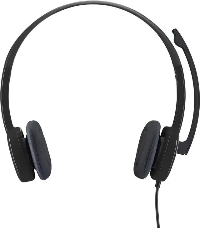 Alt view image 3 of 6 - Logitech H151 Stereo Headset with Boom Microphone - 3.5mm Audio Jack