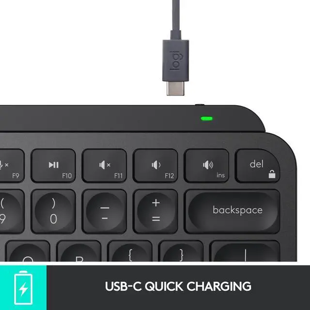 Alt view image 6 of 7 - Logitech MX Keys Mini Bluetooth Keyboard (Black)