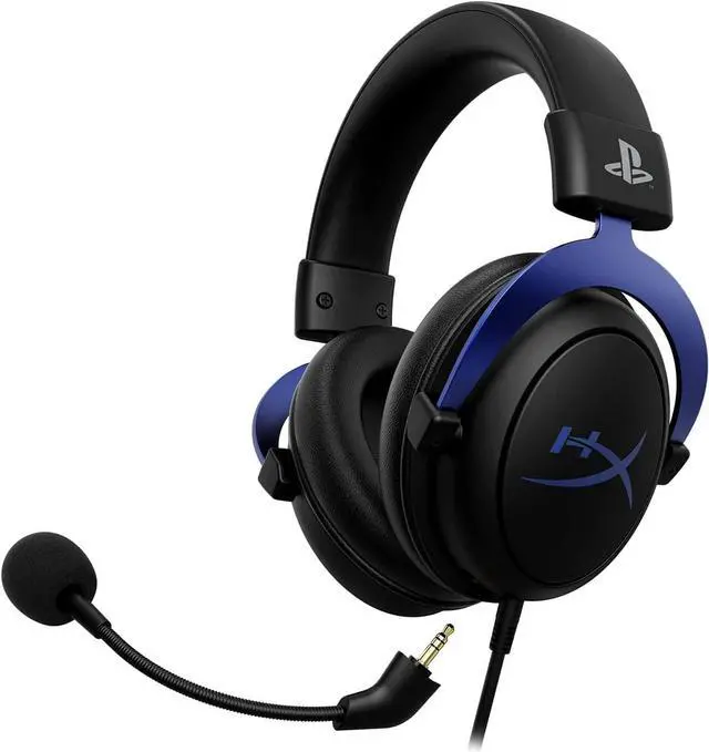 Alt view image 4 of 4 - HyperX Cloud Stereo Wired Gaming Headset for PlayStation 4 & 5 (Black/Blue)