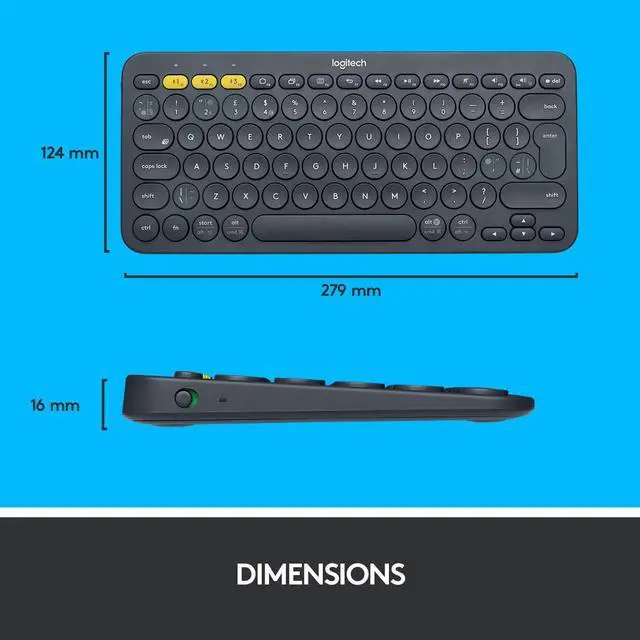 Alt view image 7 of 7 - Logitech Wireless Bluetooth Keyboard and Mouse Combo - Slim Portable Design