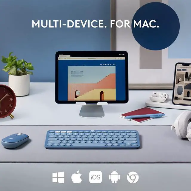 Alt view image 4 of 7 - Logitech K380 Multi-Device Bluetooth Keyboard for Mac