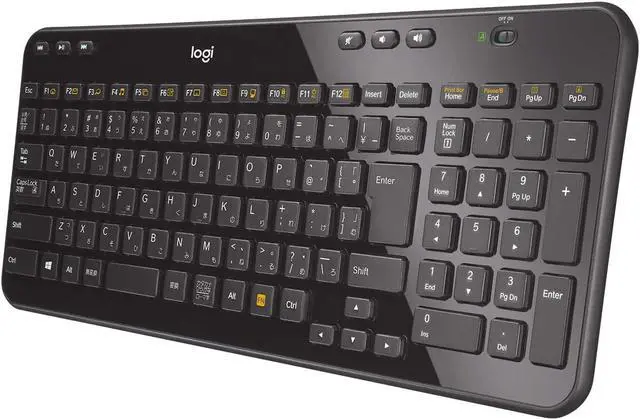 Alt view image 4 of 4 - Logitech K360 Wireless USB Desktop Keyboard - Compact Full Keyboard