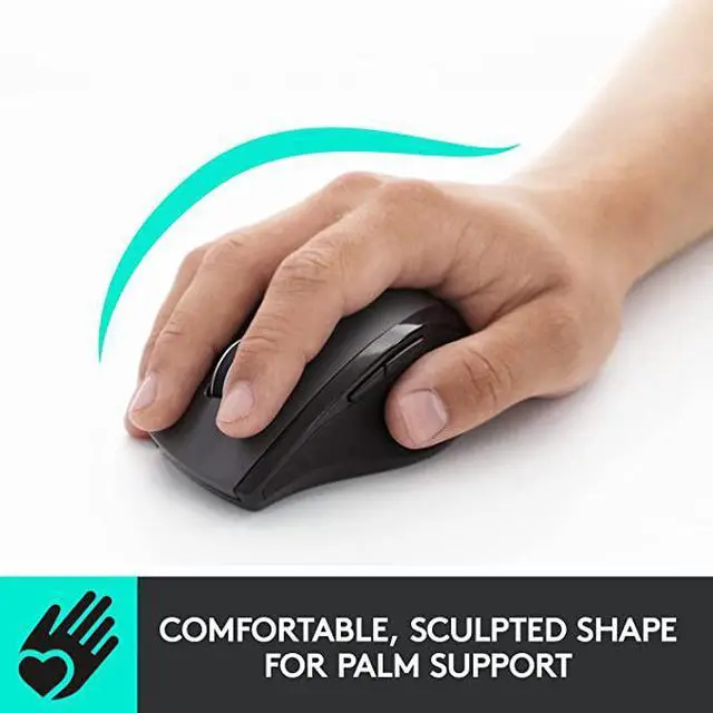 Alt view image 2 of 7 - Logitech Marathon Wireless Mouse - Windows and Mac Compatible