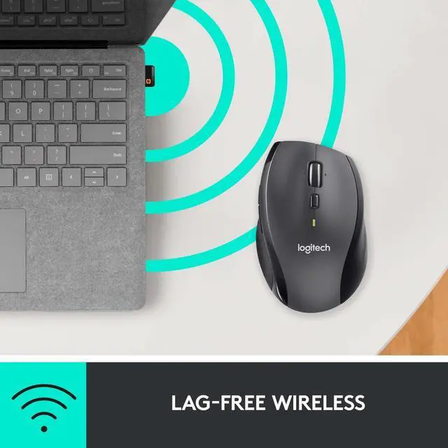 Alt view image 7 of 7 - Logitech Marathon Wireless Mouse - Windows and Mac Compatible