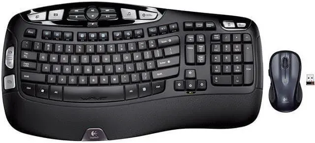 Alt view image 2 of 7 - Logitech MK550 Wireless Wave Keyboard and Mouse Combo - Ergonomic Wave Design - Black