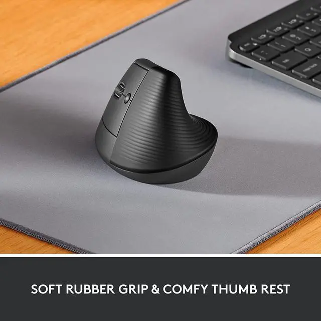Alt view image 4 of 7 - Logitech Lift Vertical Left Handed Ergonomic Wireless Mouse