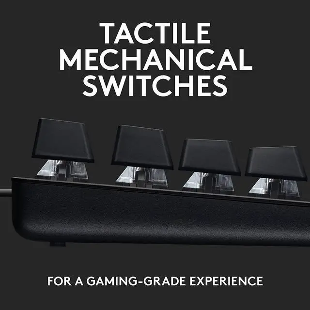 Alt view image 2 of 7 - Logitech G413 SE Full-Size Mechanical Gaming Keyboard - Black Aluminum