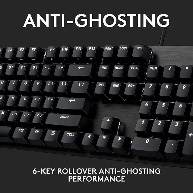 Alt view image 5 of 7 - Logitech G413 SE Full-Size Mechanical Gaming Keyboard - Black Aluminum