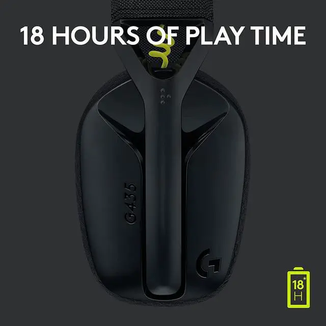Alt view image 7 of 7 - Logitech G435 LIGHTSPEED and Bluetooth Wireless Gaming Headset